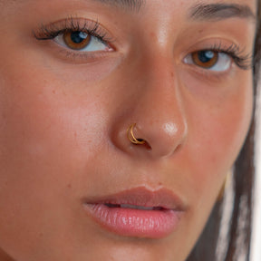 Piercing falso Camille - piercing doble en la nariz 