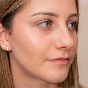 Accessoire lot de 8 faux piercing sur le visage